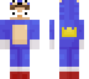 authenticm sonic onesie with clout glasses