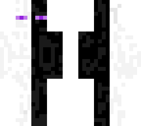 black and white enderman
