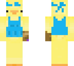 blue vest duck with gauntlet