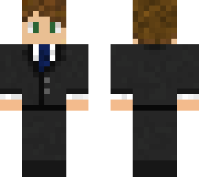 brown haired man in suit