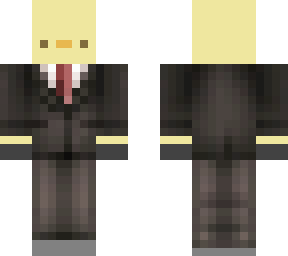chick with suit