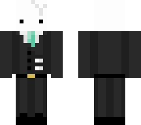 cute skeleton in a suit