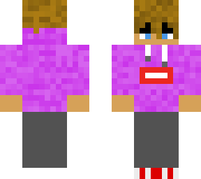 e-boy with purple hoodie