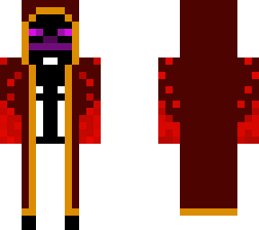 endermanship in creeper cloak.