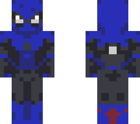 evil blue spiderman