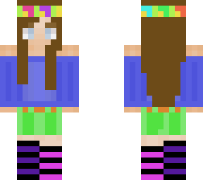 flower crown girl (3 pixels)