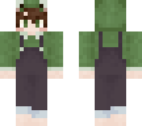 frog hoodie and overalls