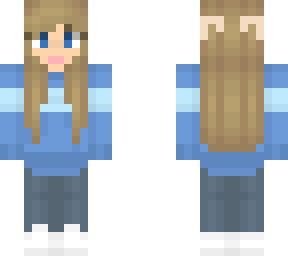 girl blue skin