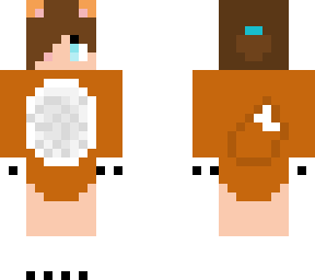 girl in fox onesie