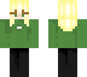 girl in green
