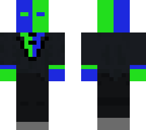 half green half blue
