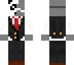 half masked man in suit