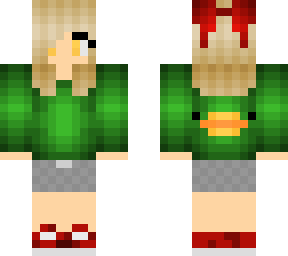 main skin green/red