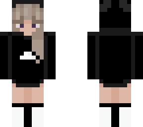 minecraft76543 cloudy skin but in black