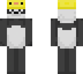 panda with duck hat