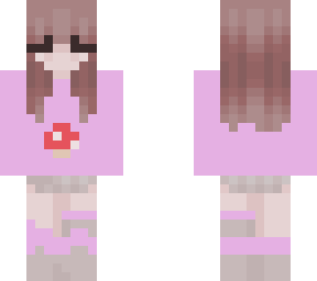 pink kawaii mushroom girl!