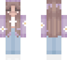 purple cardigain girl