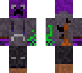 purple creeper with gun