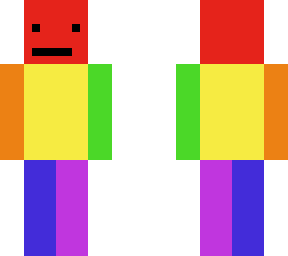 rainbow block person