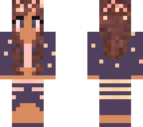rose gold denim spice w brown curly hair