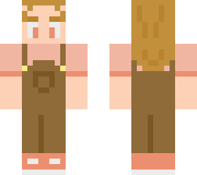small pink girl in overalls cookie