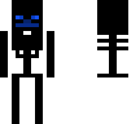 the blue ender skeleton