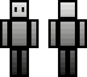 toony pixel person (grey version)