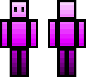 toony pixel person (magenta version)