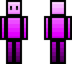 toony pixel person (magenta version, slim jim edition)