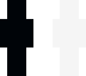 white and black