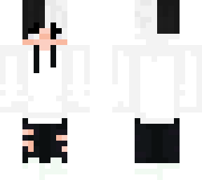 white and black