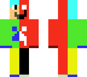 a normal human and a... monster.