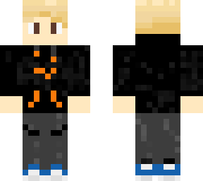 black and orange hoodie