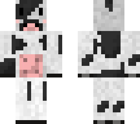 black and white cow