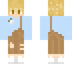 blonde boy in dungarees