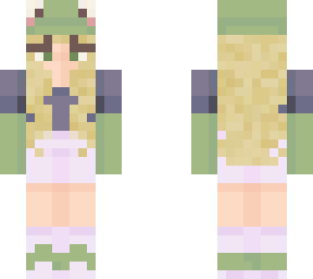 blue frog girl
