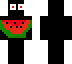 burned man holding watermelon