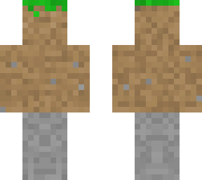 grassblock + dirt + stone skin