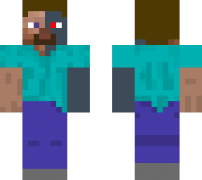 half robot steve