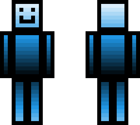 happy blue lineart ombre person
