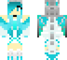 light blue dragon girl