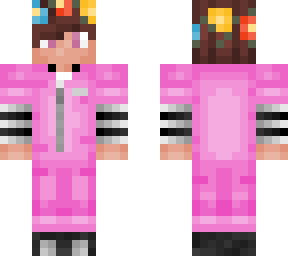 pink prison suit with flower crown