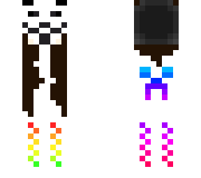 rainbow checker jacket hacker girl
