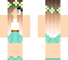skin pretty girl with dress / skin chica hermosa con vestido
