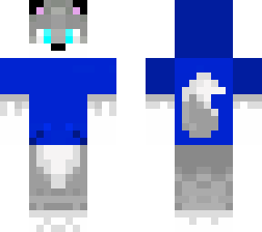 wolf with blue hoodie :d