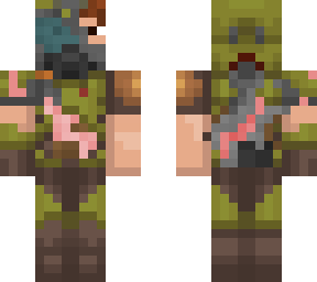 battel damaged doom guy