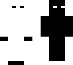black and white