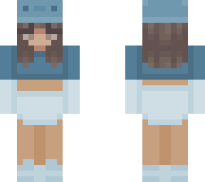 blue axolotl girl