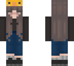 duck hat girl blue
