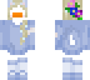 elsa goose but with ears n flower crolnw